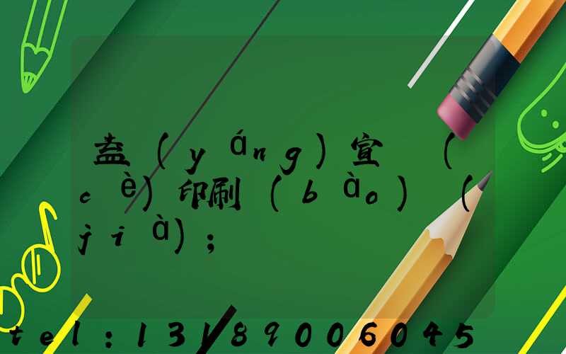 益陽(yáng)宣傳冊(cè)印刷報(bào)價(jià)